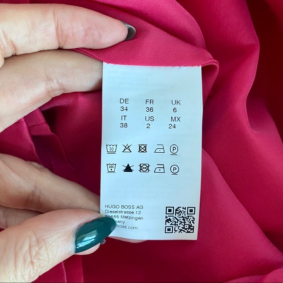 NWT HUGO BOSS Dasali Sheath Dress In Open Pink - Picture 6 of 6